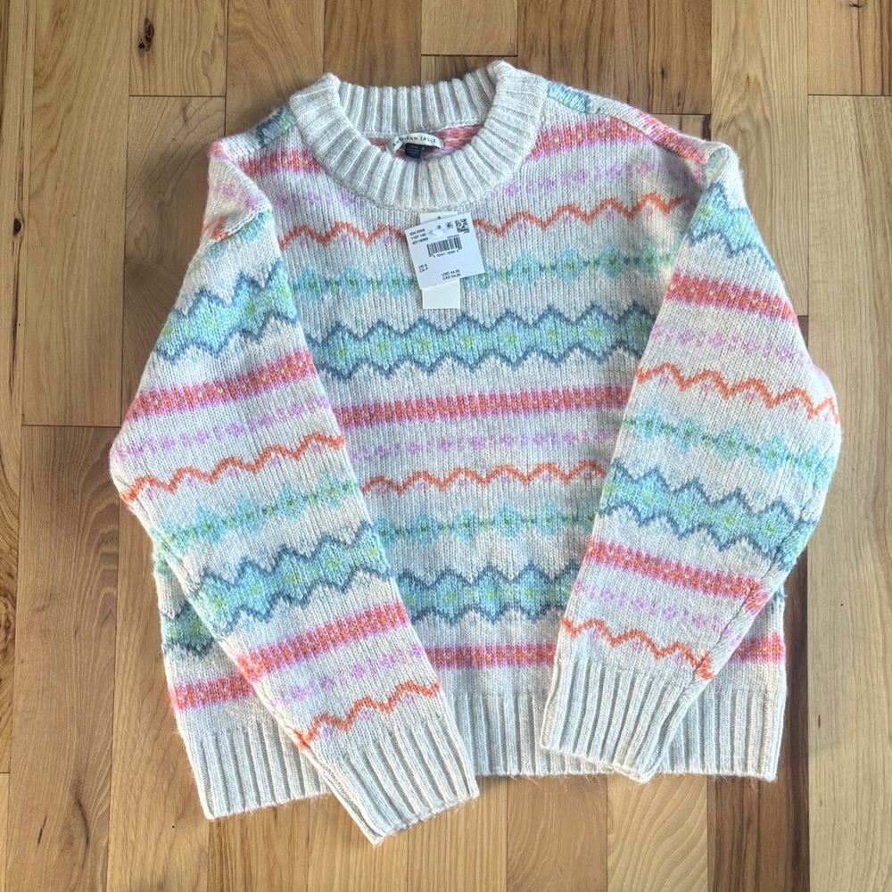 American Eagle Outfitters Multicolor Patterned Sweater